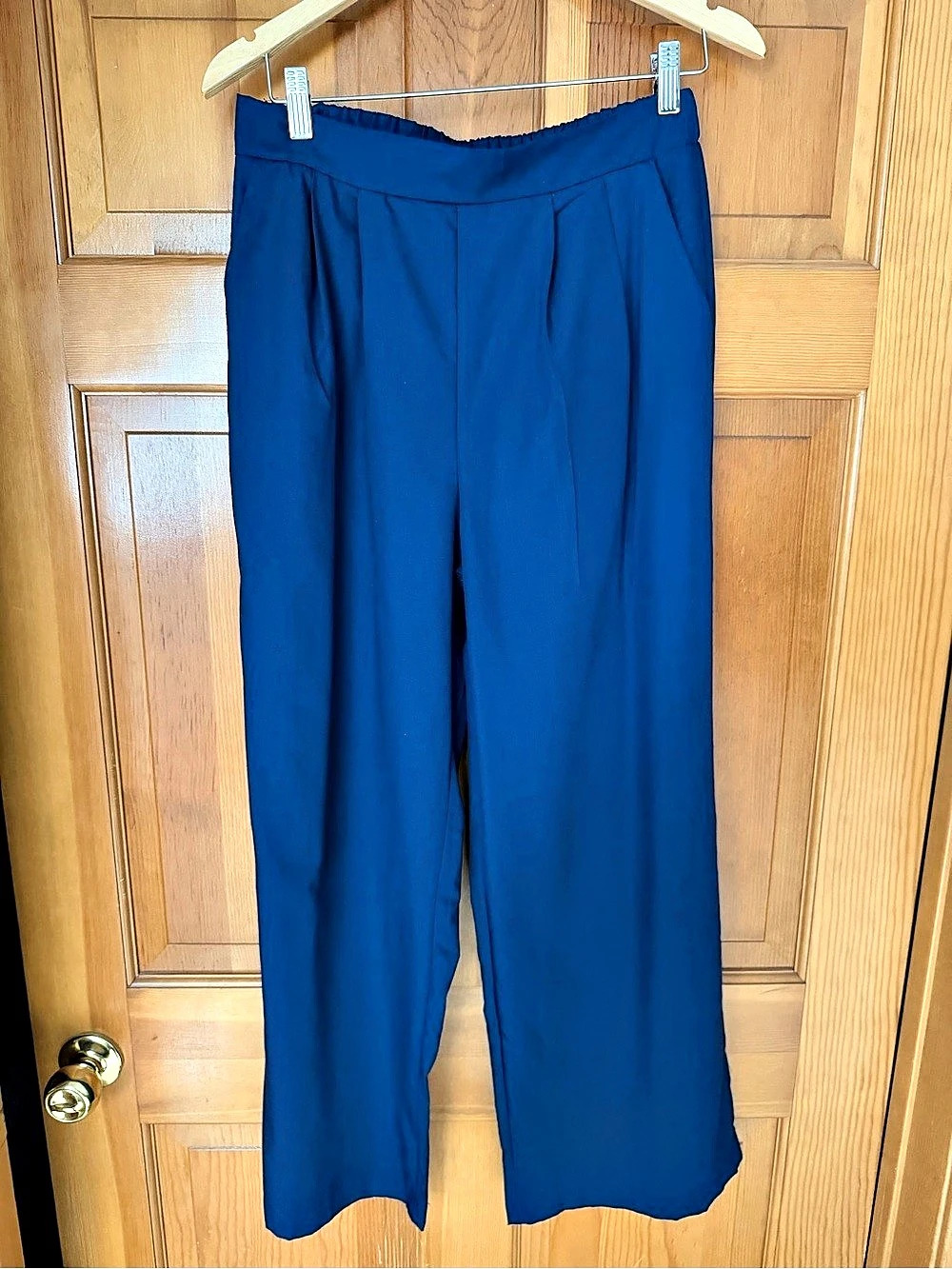 Blue Wide-Leg Two-Piece Set - Picture 4 of 4